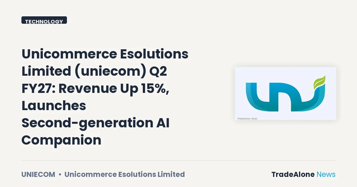 Unicommerce Esolutions Limited Uniecom Q2 FY27 Results