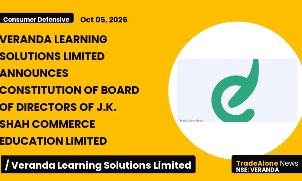 Veranda Learning Solutions Limited Veranda Board of Directors J.K. Shah Commerce Education October 2026