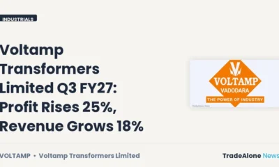 Voltamp Transformers Limited Voltamp Q3 FY27 Results