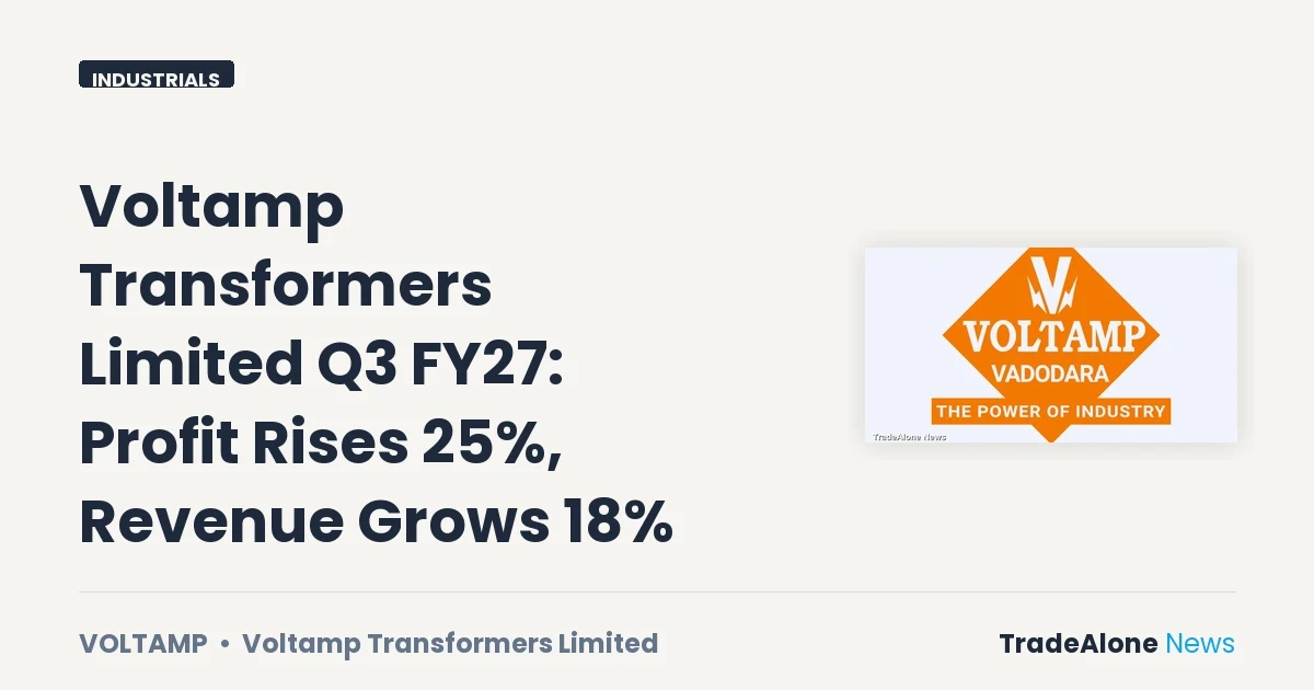 Voltamp Transformers Limited Voltamp Q3 FY27 Results
