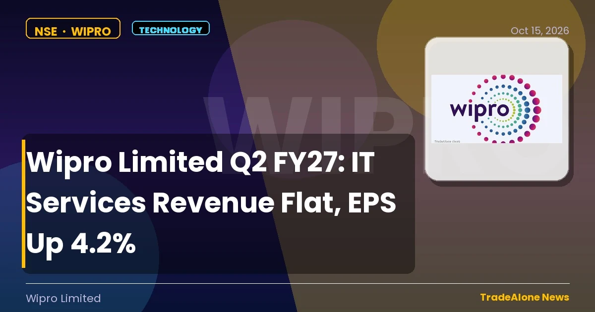 Wipro Limited WIPRO Q2 FY27 EPS Up 4.2%