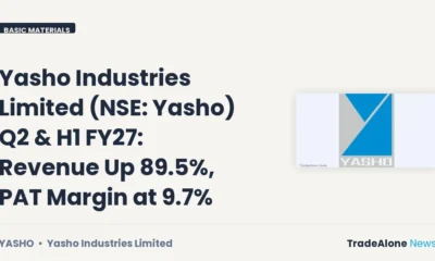 Yasho Industries Limited NSE YASHO Q2 FY27 Results