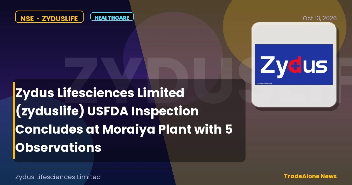 Zydus Lifesciences Limited Zyduslife October 2026 Inspection