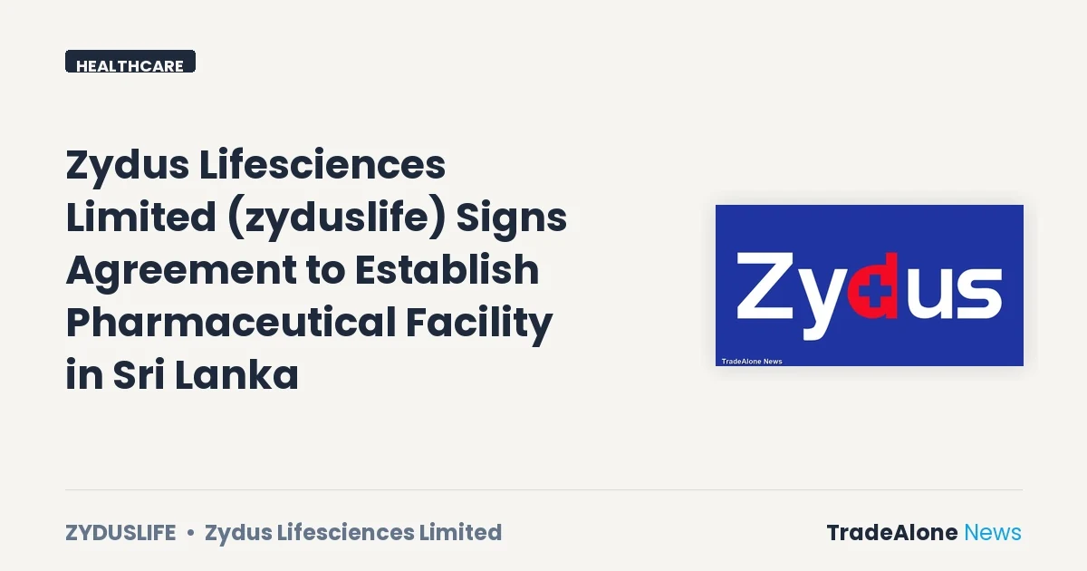 Zydus Lifesciences Limited Zyduslife October 2026 Agreement